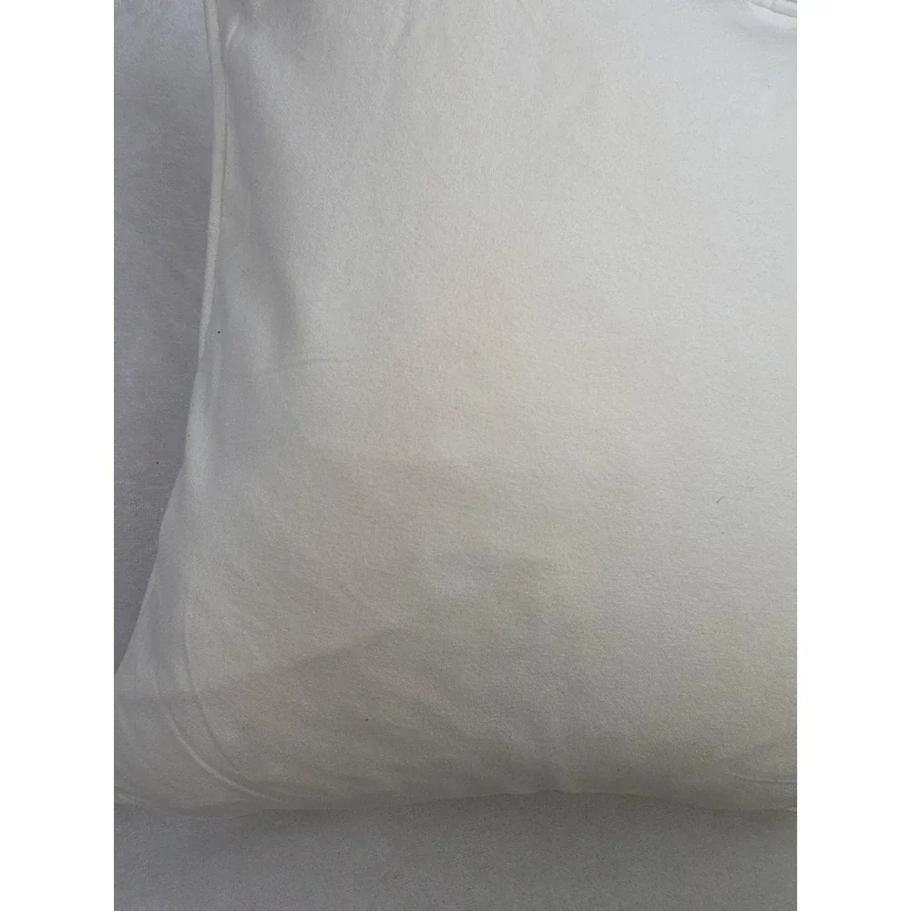 Pottery Barn Throw Pillow Embroidered Crewel Seahorses 2010 18x18